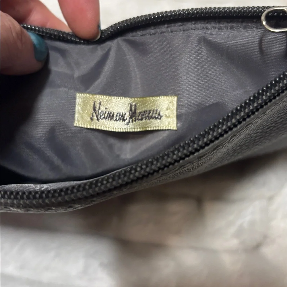 Neiman Marcus Grey Clutch EUC